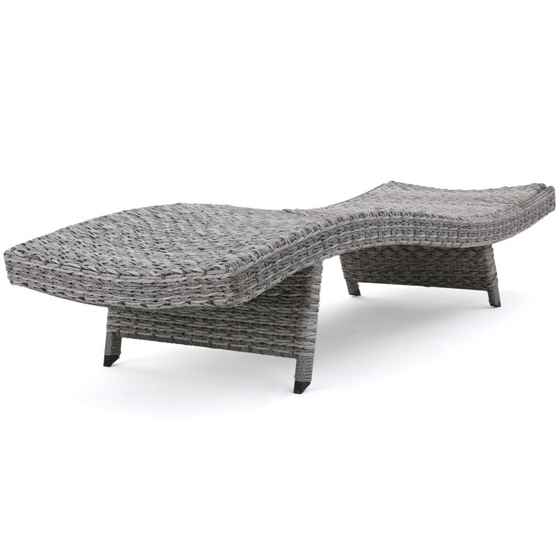 Grey Chaise Lounge - Spacious Outdoor Lounger, 76.49 In D, 30.05 W, 20.39 H, 40.42 Lb W Versatile Relaxing Depth, Width, Height, Weight