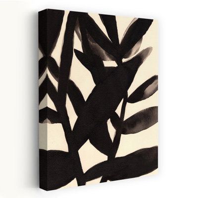 Art contemporain abstrait palmier vibrant minimaliste