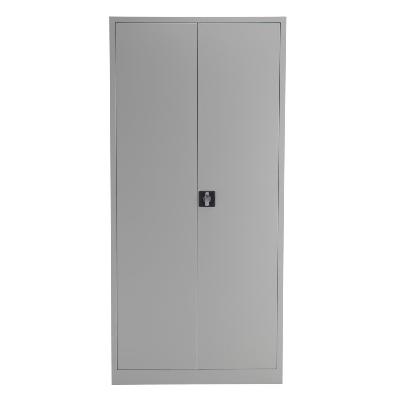 2 -Door 4 -Shelf, Grey, 179cm H x 92cm W x 42cm D