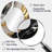 Mystery Awakening VI - Black Modern Oval Wall Mirror-102220696