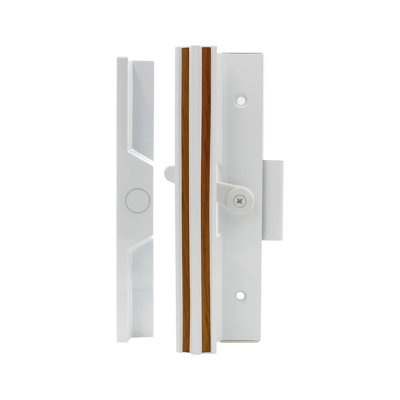 Brixwell 13-271wh Patio Door Handle Set 4-15/16" Hole Centers White Finish