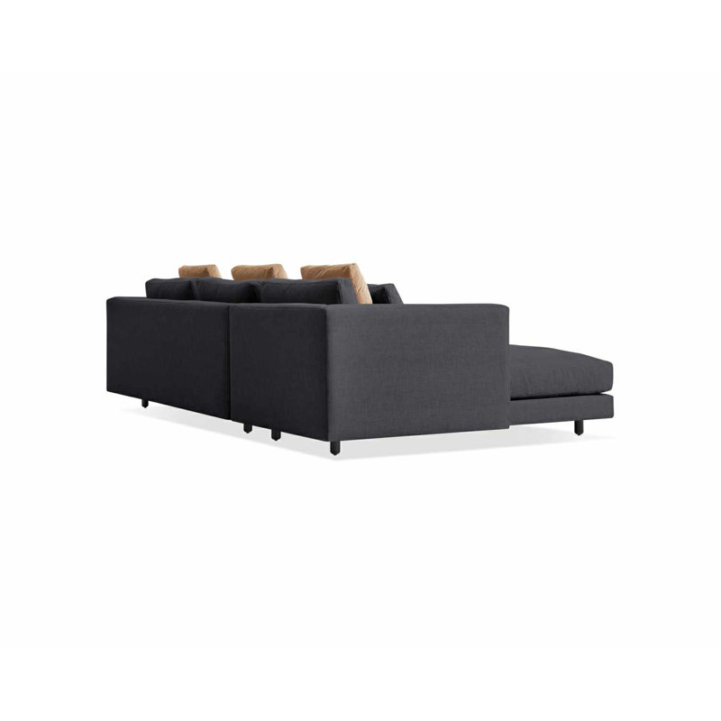 Hands Down Chaise Sectional, Left Hand Facing, Tofte Navy/Color Mix 1 Polyester Blend