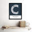 Cheltenham City Map Cheltenham Navy - Single Picture Frame Typography