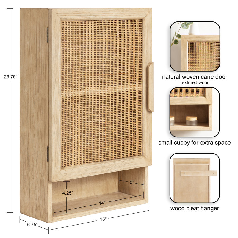 Alard Solid Wood Accent Cabinet, Brown