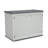 Horizontal Storage Shed White 28 Cu.ft Weather - Outdoor Unit Thick Plastic For Patio Backyard Garden With Self Aligning Magnetic Door Lock Closure System