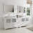  Wooden 84" Double Bathroom Vanity Set with Mirror-27042791