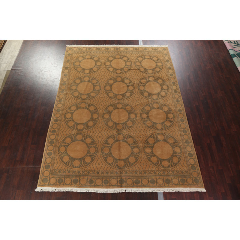 Rasima One-of-a-Kind 10'1" X 13'7" Wool Area Rug in Brown