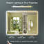 Miroir de salle de bain à DEL avec rétroéclairage, miroir de salle de bain anti-buée avec gradation continue, homologué ETL, étanche IP54, CRI90 +, verre trempé HD-2038778699
