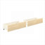 Lit superposé simple au-dessus de simple en bois massif pour chambre d'enfant, style transitionnel avec rangement et sécurité
