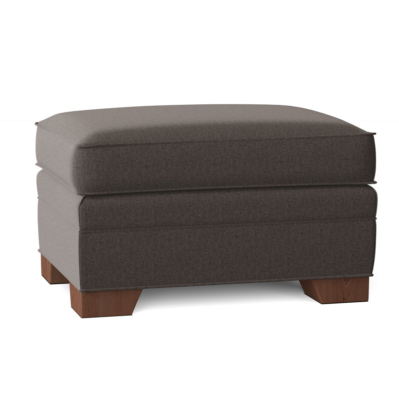 Adrena Upholstered Ottoman, Handsome 41 Gray Performance Twill