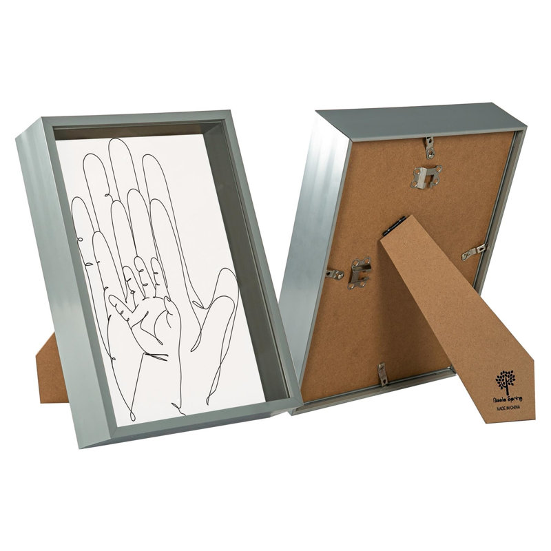 Nicola Spring - Deep Box Photo Frames - A4 (8 x 12"), Black
