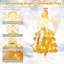 5.2 Ft Lighted Angel Artificial Christmas Tree With Warm White Led Lights