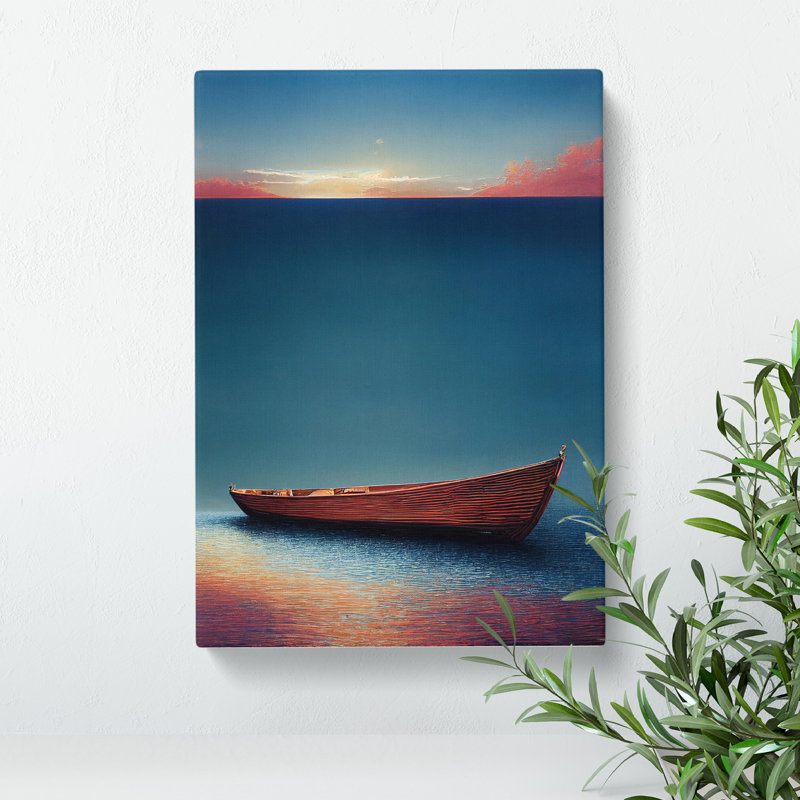XC1022-3759X Resting Boat - Wrapped Canvas Print, 60cm H x 40cm W x 2cm D