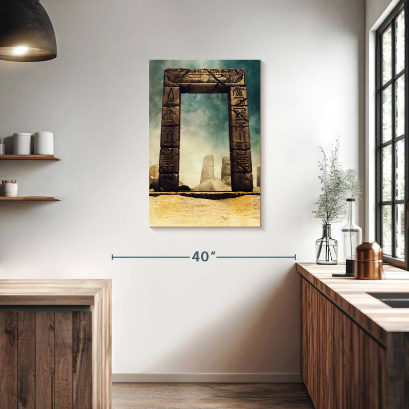 Lilie Ancient Egyptian Stone Arch, 36" H x 24" W