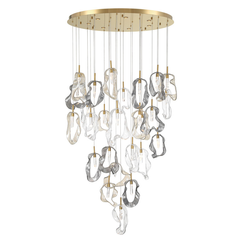 Lustre mixte 39 "Norah 26L, Doré