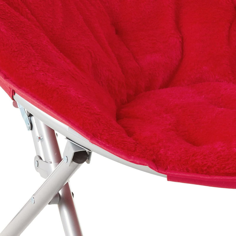 Fauteuil Papasan Giles, Argent, Rouge