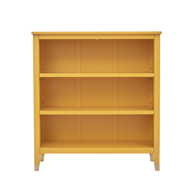 Osnabrock 97cm H x 89cm W Standard Bookcase, Mustard
