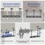 Support de rangement pour garage robuste - Organisateur de plafond en acier - Hauteur réglable - Capacité de 660 lb - Peu encombrant pour grenier, tonnelle ou sous-sol - Noir, 6 colonnes, 240 x 120 cm