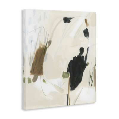 «Subdued Neutral Abstract Floater Canvas» par June Erica Vess