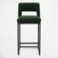 Tabouret de bar de comptoir 26 po avec dossier bas et siège en métal pour îlot de cuisine-1976529146-1976529148