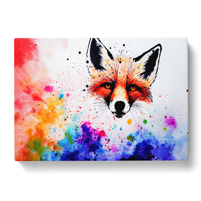 Fox Splash Vol.4 Abstract - Wrapped Canvas, 35cm H x 50cm W x 3cm D
