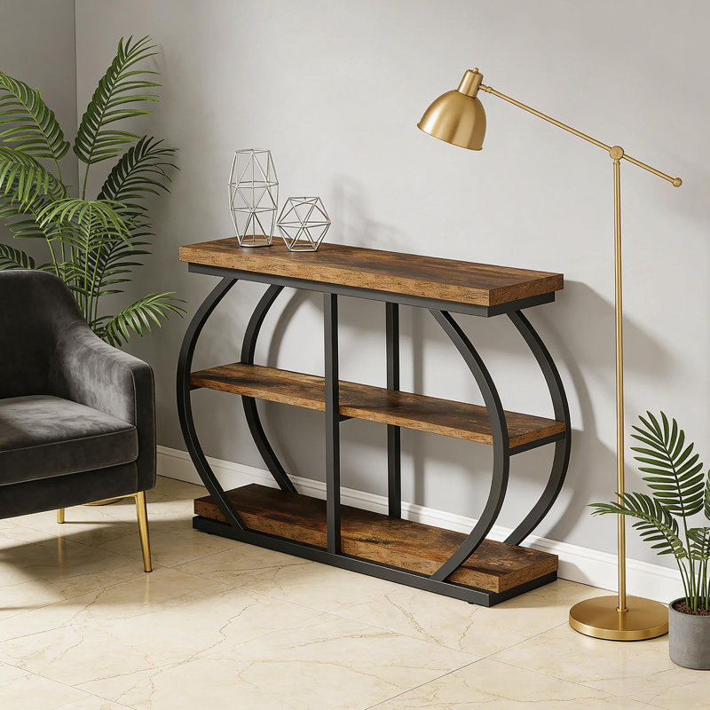 Grande table de rangement pour hall d'entrée et console