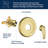 Volume Control Shower Faucet with Rough in-Valve-98127045