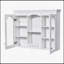 Armoire murale polyvalente pour salle de bain avec tablettes réglables et miroir élégant