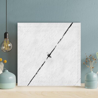 White Bird Perching On Cable - 1 Piece Rectangle Graphic Art Print On Wrapped Canvas -  Winston Porter, 5C44A8111B154D679709C95C4B216571