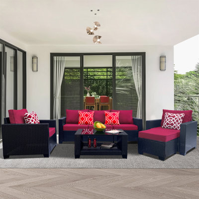 Ensemble de mobilier d'extérieur exceptionnel avec coussins confortables et design élégant