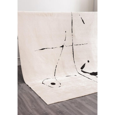 Mid Century Modern Abstract Opart Rug