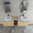 Wall-Mounted Bathroom Vanity With Ceramic Art Sink