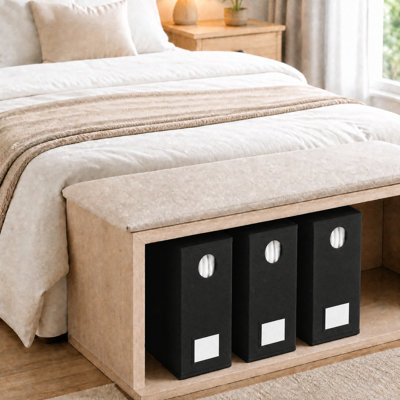 5 Pack Bed Sheet Organizers and Storage, Foldable Linen Closet Organizer with Window for Queen and King Size Bedding