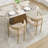 Modern Bouclé Upholstered Dining Armchair with Metal Frame-1486280461-1486280448-1486280452