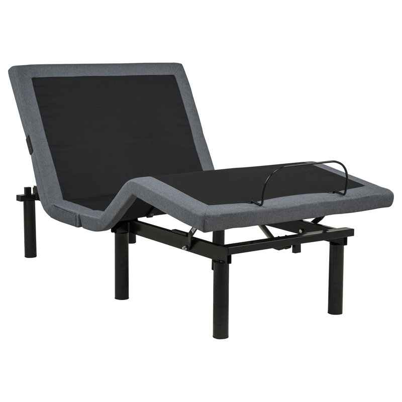 Sommier articulé Weston Twin XL à double moteur, noir et gris