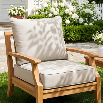 24 x 24 x 6.2 inch Outdoor Olefin Chair Cushion Set,Comfortable, Durable, Weather-Resistant Design