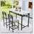Kitchen Table Set, Dining Table and Chairs for 2, 3 Piece Dining Room Table Set with 2 Upholstered