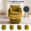 Fauteuil d'appoint pivotant en tonneau avec rangement caché Corduroy (ensemble de 2)-133072165