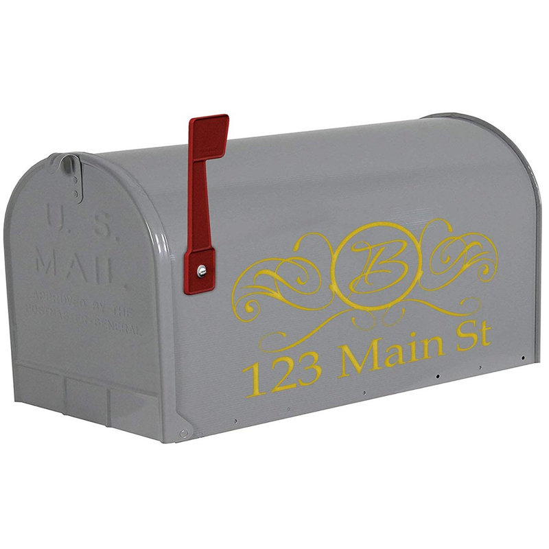 Vinyl Mailbox Cover, Gold, Yes