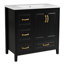 Meuble-lavabo 36 po avec lavabo, une armoire avec portes à fermeture douce, 4 tiroirs à fermeture douce, poignées en métal-114864639