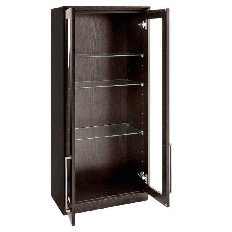 Home Bar Wall Mounted Display Stand, Espresso