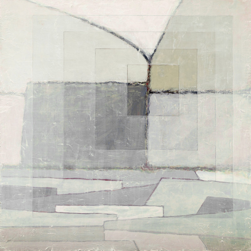 Squares Layered - Print on Canvas, 24" H x 24" W x 1.5" D