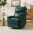 Chikako Genuine Leather Swivel Rocker Manual Recliner-78550775