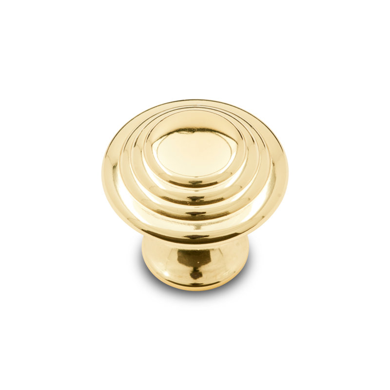 CK Series 1 1/4" Diameter Mushroom Knob, Polished Brass
