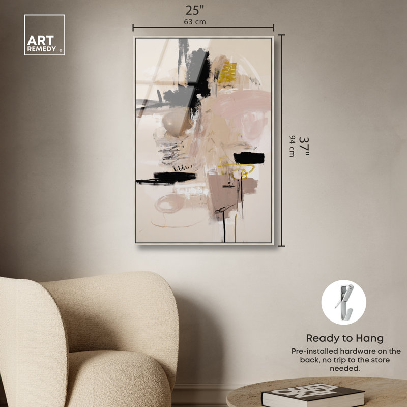 «Obsidian Layer II», reproduction murale encadrée par Art Remedy, cadre argenté, 24 x 36, 37"H x 25"W, Silver Frame