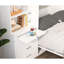 Lit double avec tablette - Économisez de l'espace dans la chambre à coucher Design moderne économisant du blanc pour la décoration