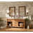 Gwenneth Rectangle Wood Mirror for Bathroom, Solid Pine Wood-878103208-930831091