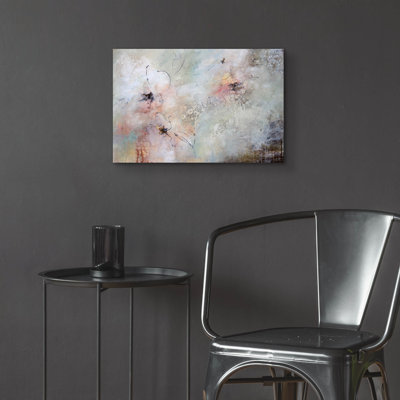 «Through The Haze» par Karen Hale, art mural en verre acrylique, 36 po x 24 po