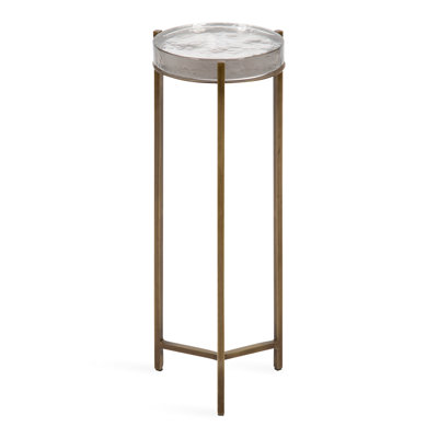 Eveland Round Metal Drink Table