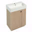 Meuble-lavabo 21,6 po avec lavabo en céramique